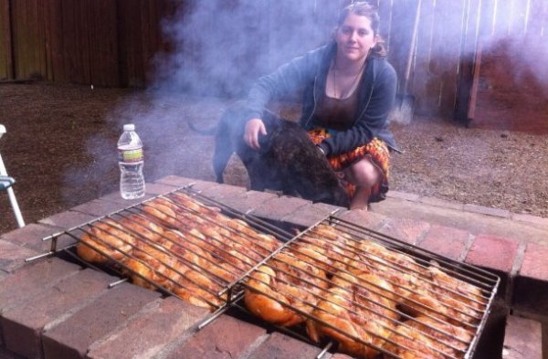Cristine and Chicken.jpg