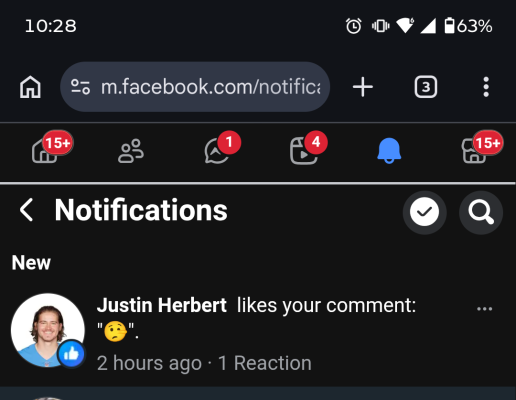 Herbert Liked My Comment!